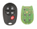 Универсальный ключ XK серии VVDI Key Tool, 4 кнопки, стиль Toyota (XKTO08EN)